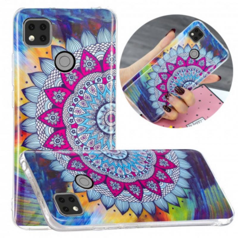 Maskica Xiaomi Redmi 9C Fluorescentna Šarena Mandala