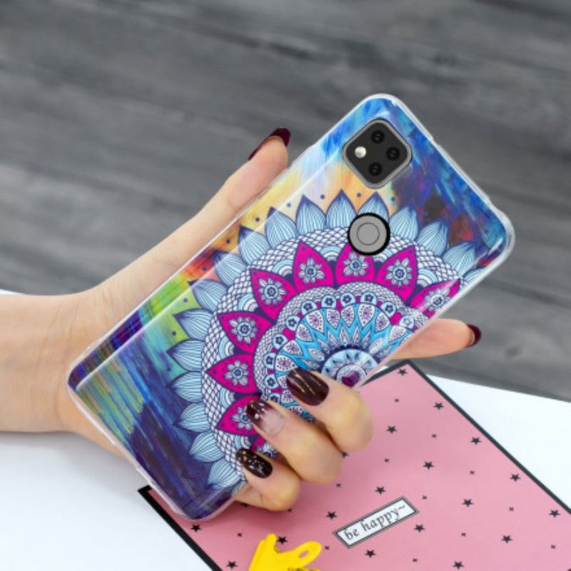 Maskica Xiaomi Redmi 9C Fluorescentna Šarena Mandala