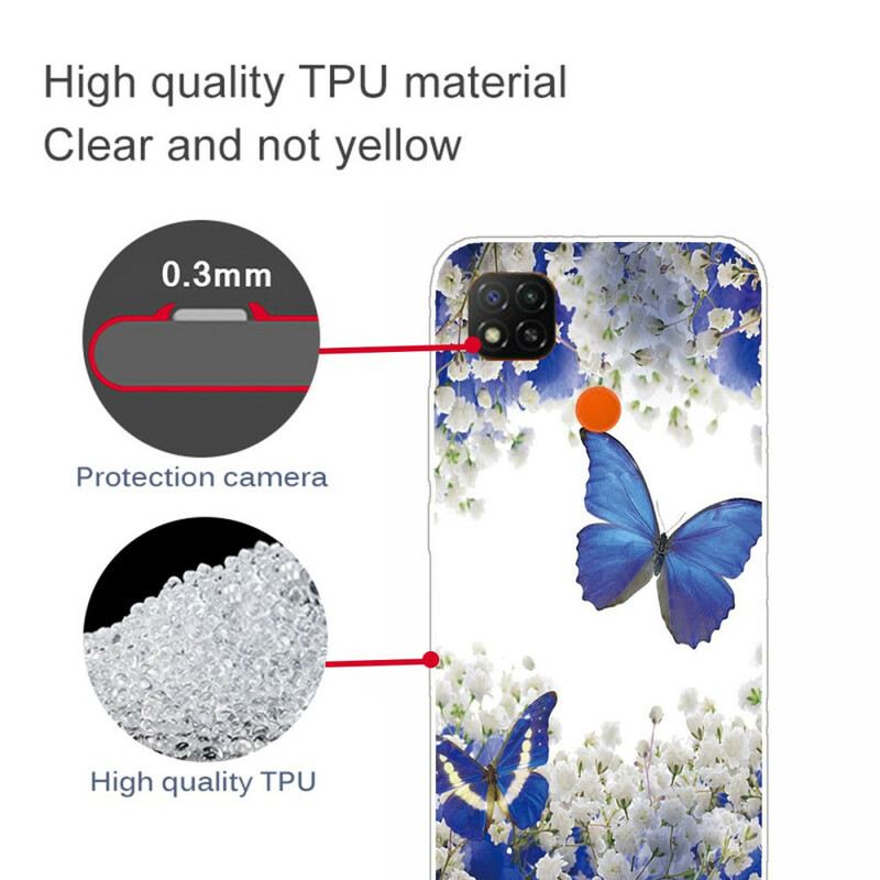 Maskica Xiaomi Redmi 9C Leptiri