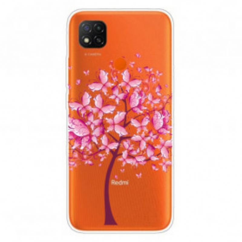 Maskica Xiaomi Redmi 9C Ružičasta Krošnja Drveta