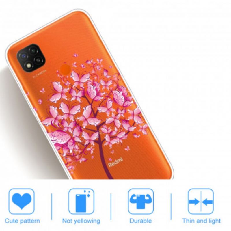 Maskica Xiaomi Redmi 9C Ružičasta Krošnja Drveta