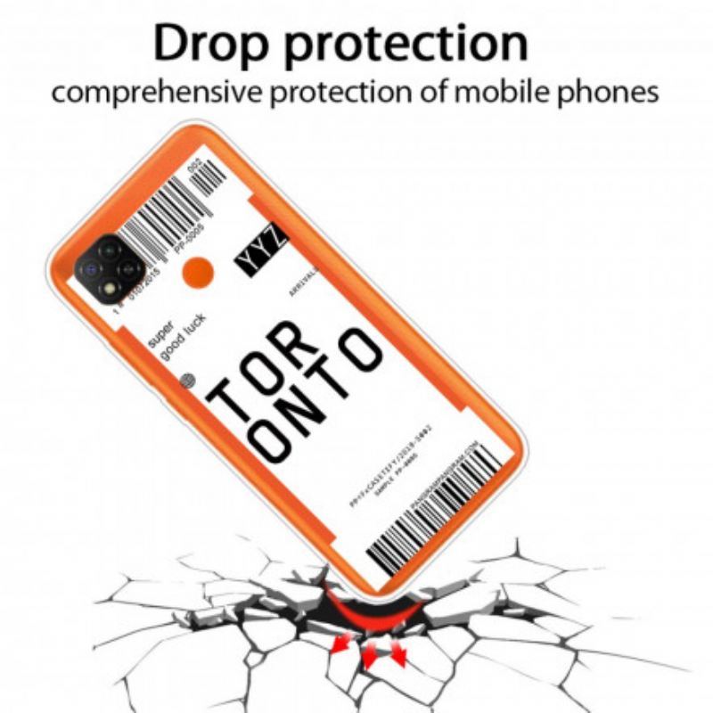 Maskica Xiaomi Redmi 9C Ukrcajna Propusnica Za Toronto