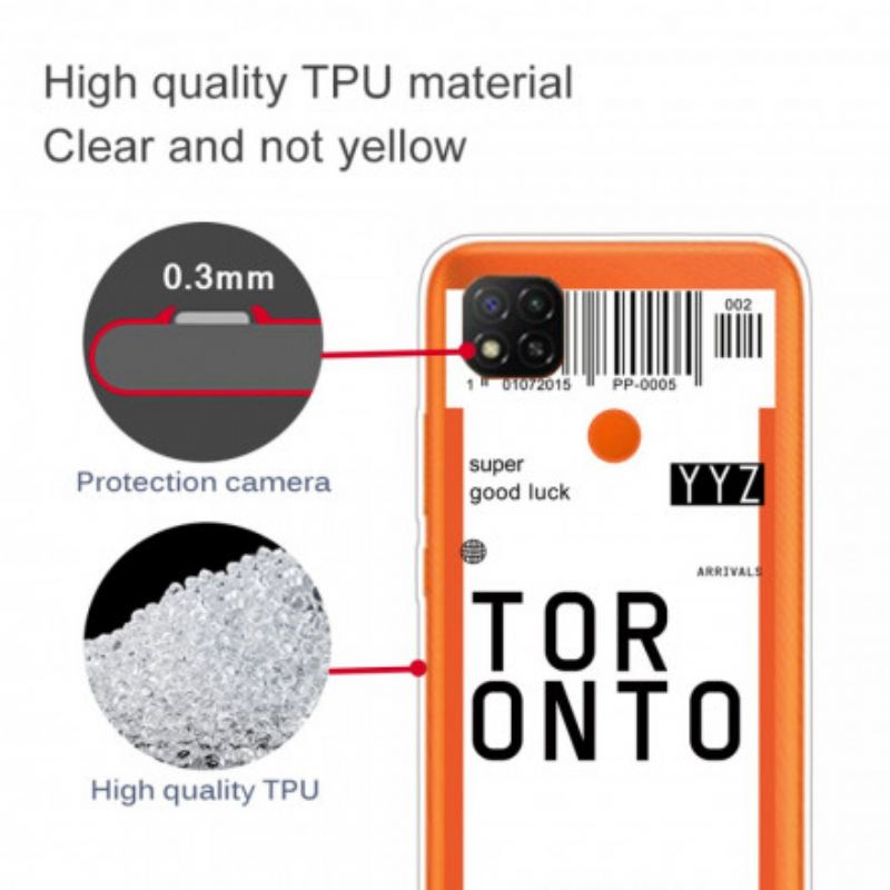 Maskica Xiaomi Redmi 9C Ukrcajna Propusnica Za Toronto