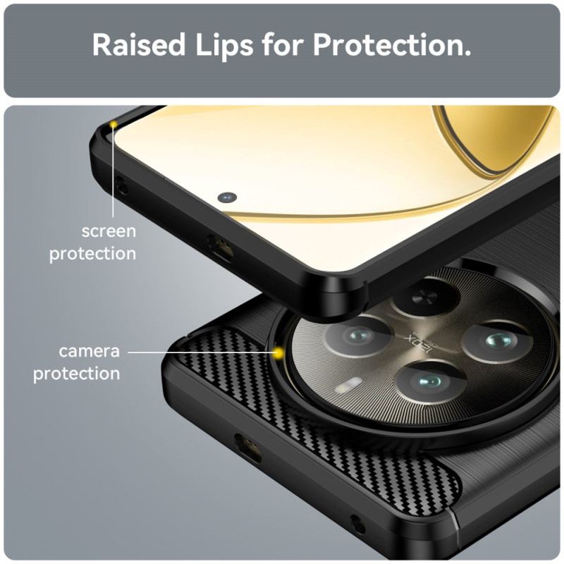 Maskica Realme 12 Pro / 12 Pro Plus Brušena Karbonska Vlakna