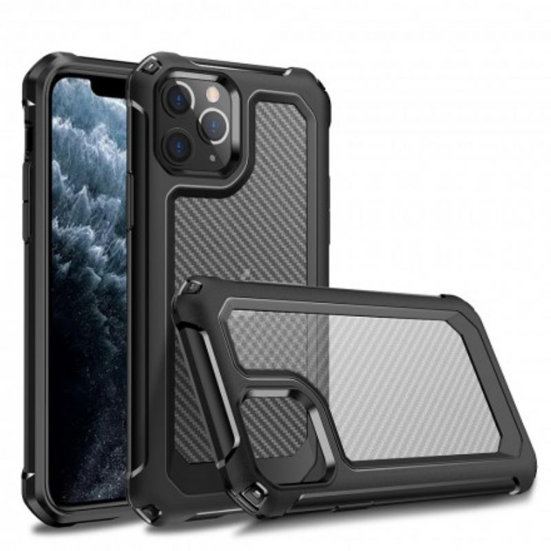 Maskica iPhone 11 Pro Max Bešavna Tekstura Karbonskih Vlakana