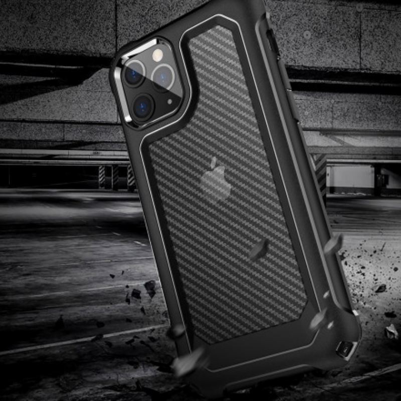 Maskica iPhone 11 Pro Max Bešavna Tekstura Karbonskih Vlakana