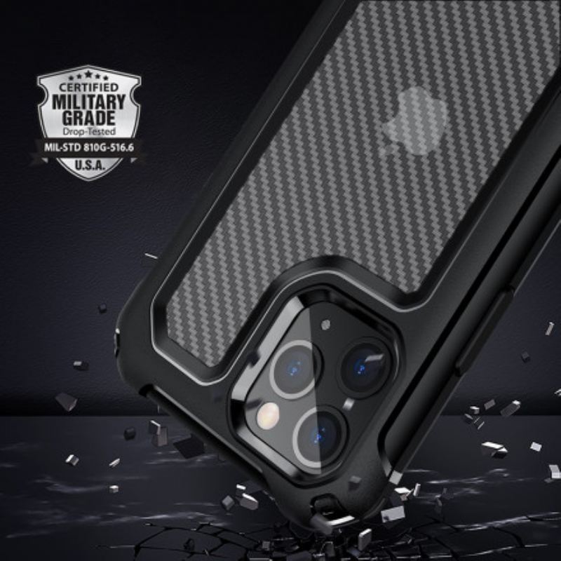 Maskica iPhone 11 Pro Max Bešavna Tekstura Karbonskih Vlakana