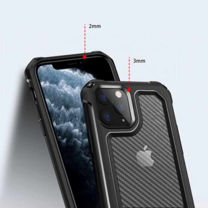 Maskica iPhone 11 Pro Max Bešavna Tekstura Karbonskih Vlakana