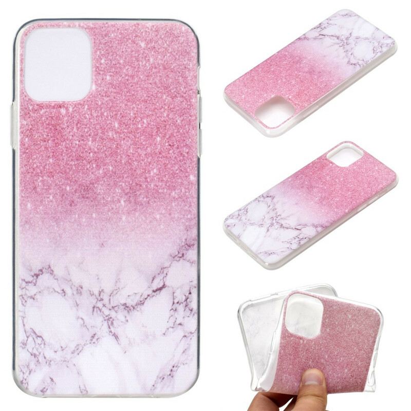 Maskica iPhone 11 Pro Max Magenta Mramor
