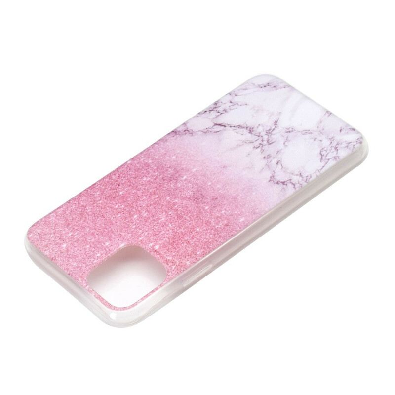 Maskica iPhone 11 Pro Max Magenta Mramor