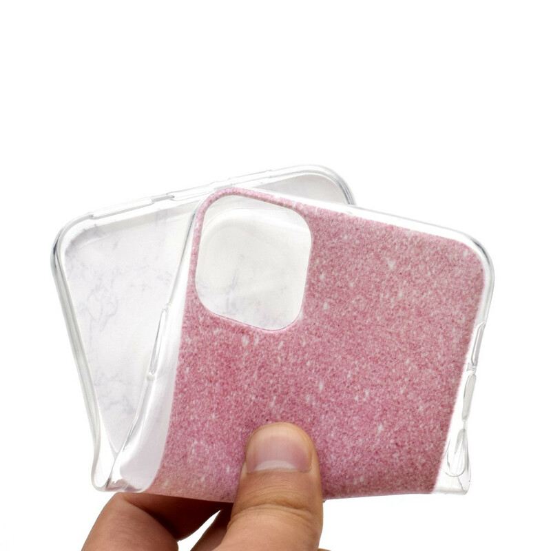 Maskica iPhone 11 Pro Max Magenta Mramor