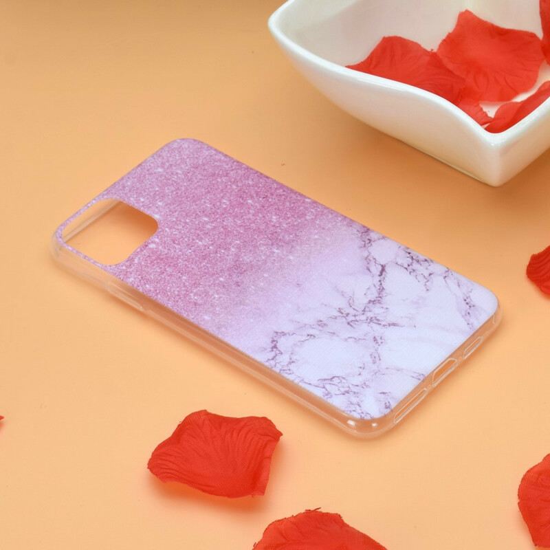 Maskica iPhone 11 Pro Max Magenta Mramor