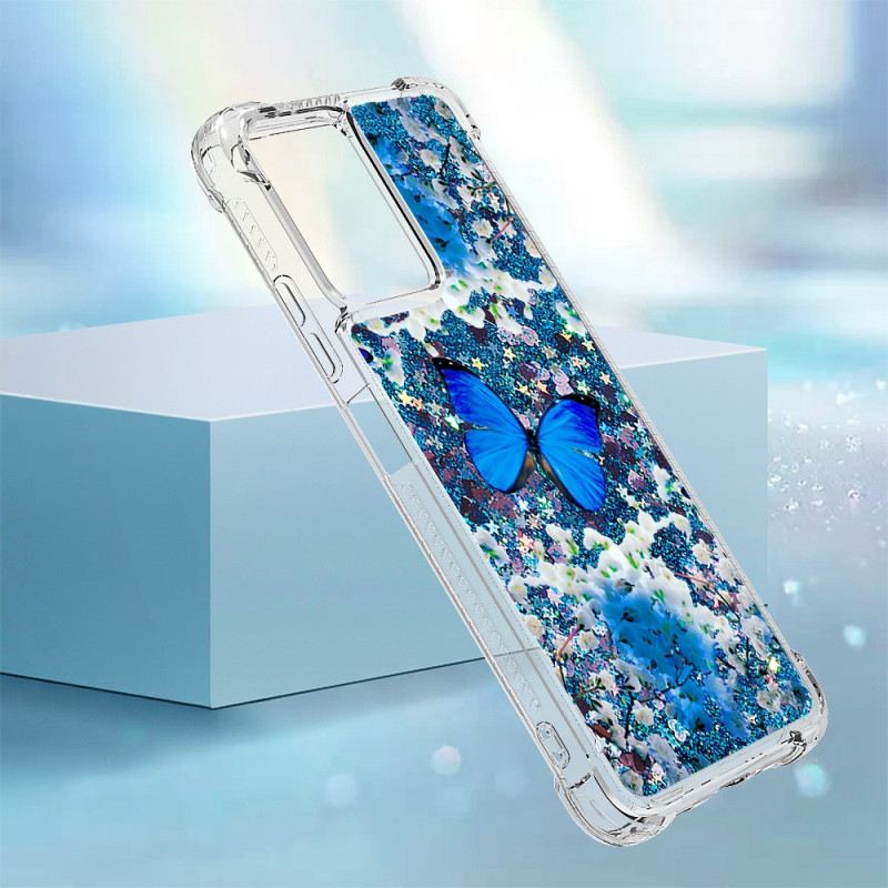 Maskica Xiaomi Redmi Note 12 5G Leptiri Sa Šljokicama