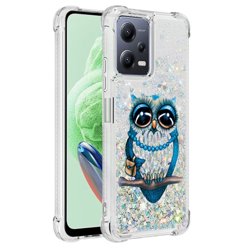 Maskica Xiaomi Redmi Note 12 5G Šljokice Miss Owl