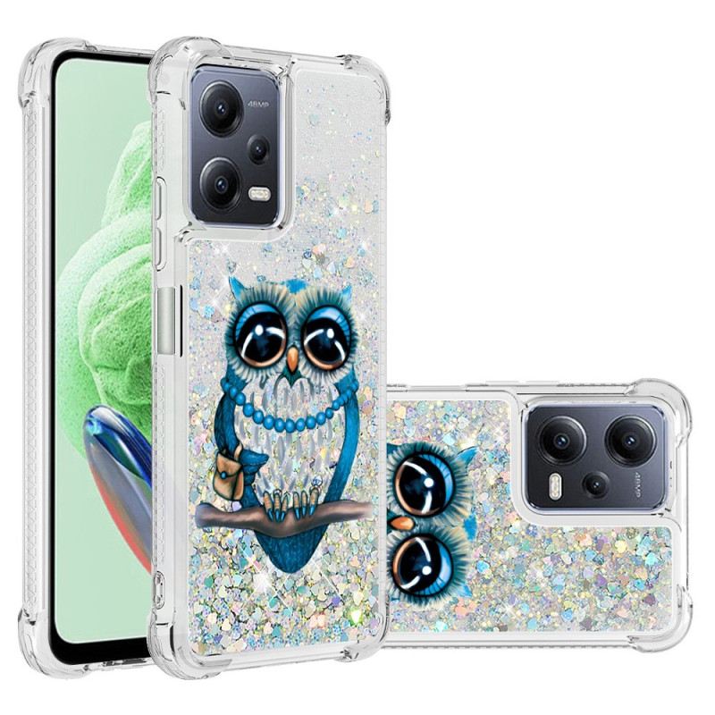 Maskica Xiaomi Redmi Note 12 5G Šljokice Miss Owl