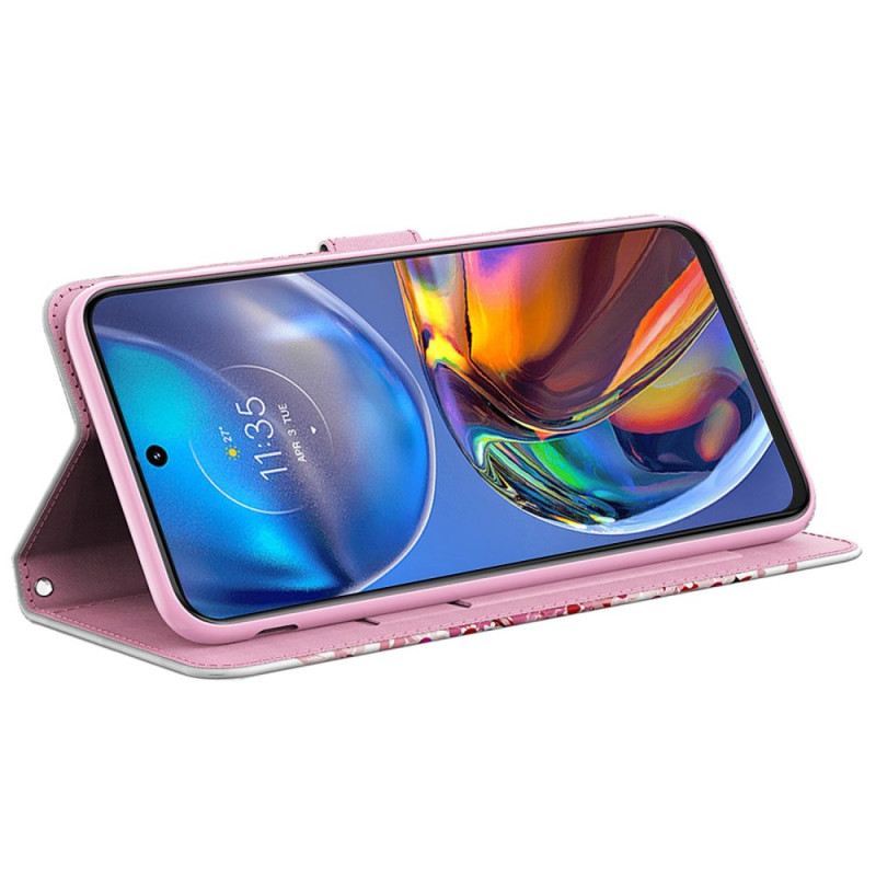Futrola Moto G73 5G Crveno Stablo S Remenom