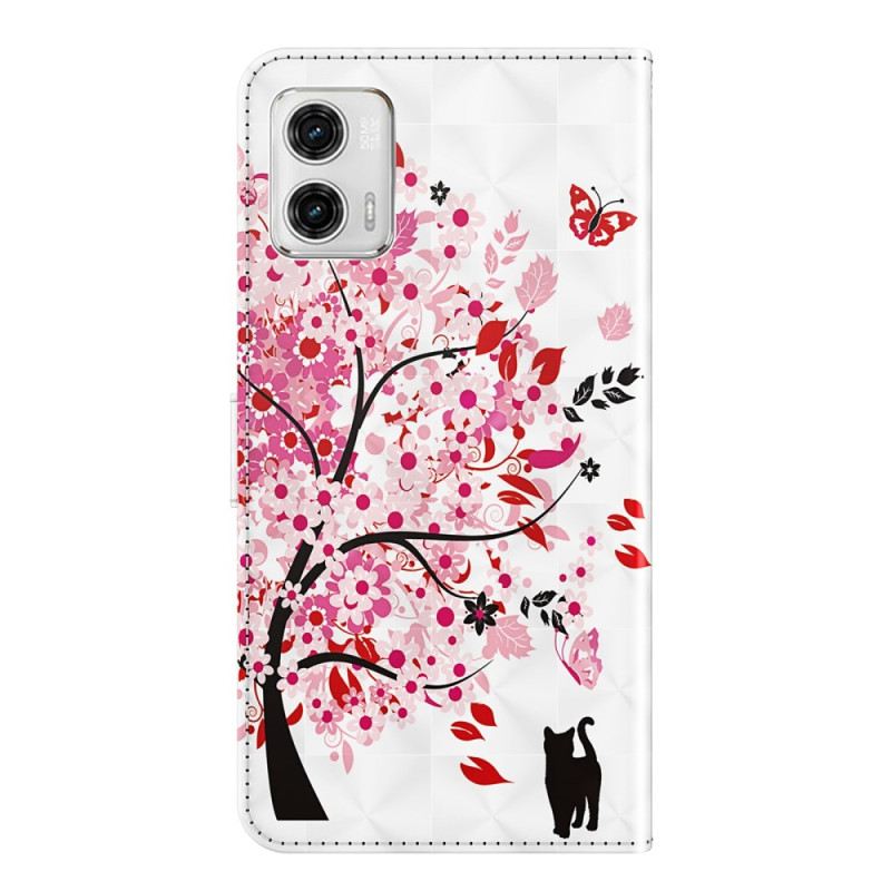 Futrola Moto G73 5G Crveno Stablo S Remenom
