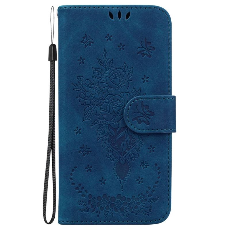 Futrola Moto G73 5G Ruže S Remenčićima I Leptiri