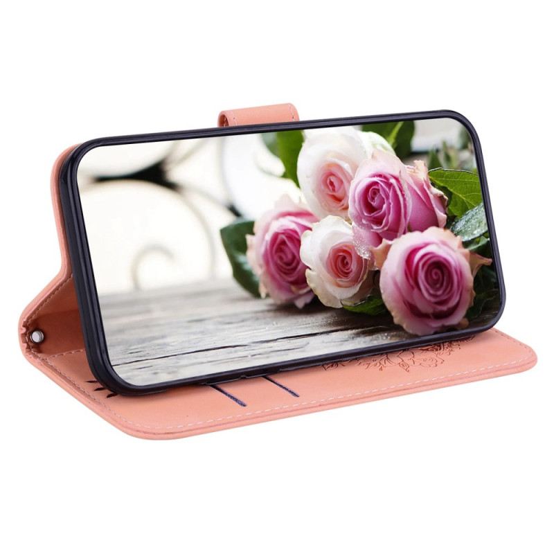 Futrola Moto G73 5G Ruže S Remenčićima I Leptiri