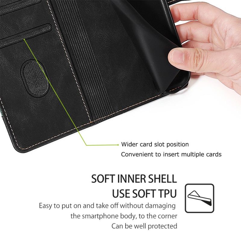 Kožna Futrola Moto G73 5G Elegantna Dvobojna Umjetna Koža