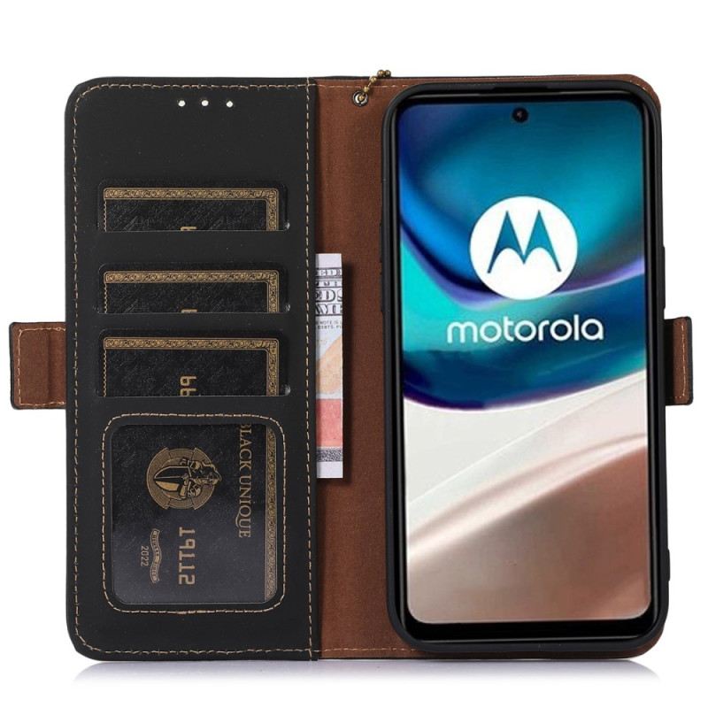 Kožna Futrola Moto G73 5G Rfid Od Prave Kože