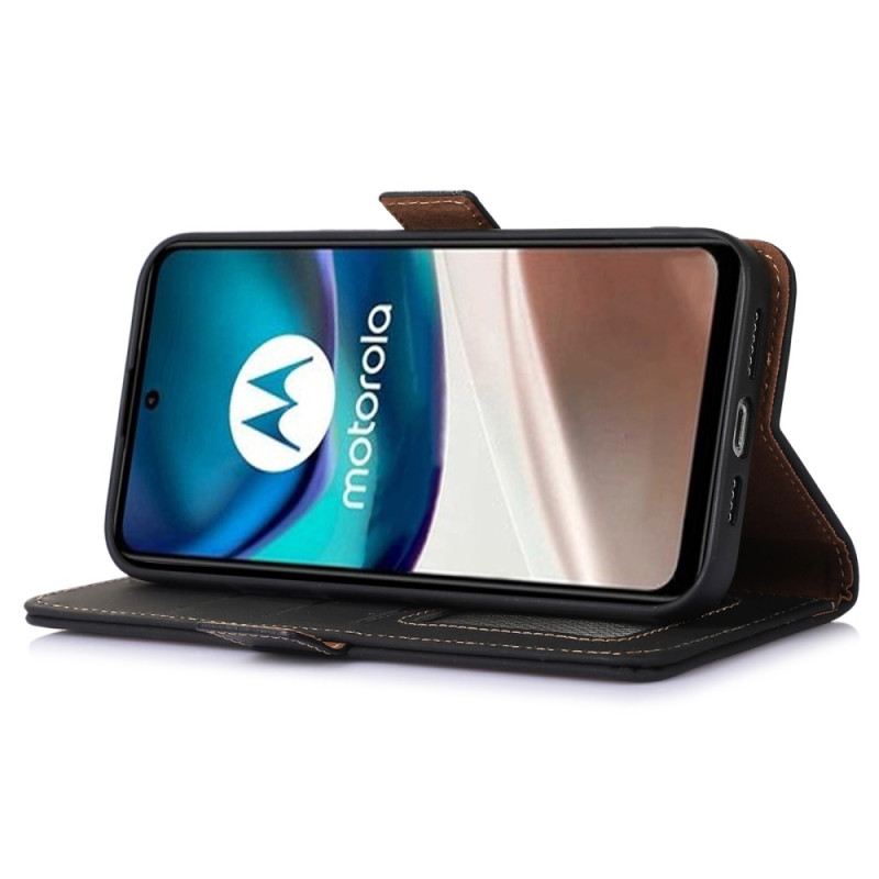 Kožna Futrola Moto G73 5G Rfid Od Prave Kože
