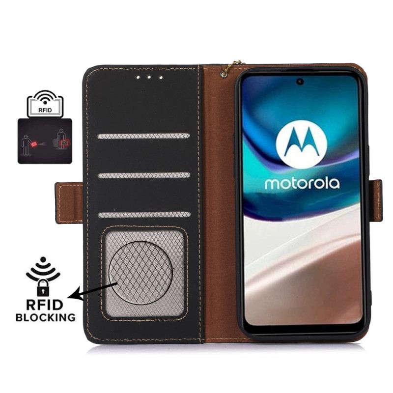 Kožna Futrola Moto G73 5G Rfid Od Prave Kože