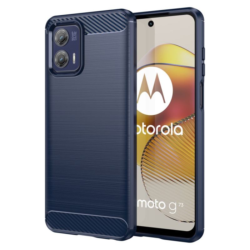 Maskica Moto G73 5G Brušena Karbonska Vlakna