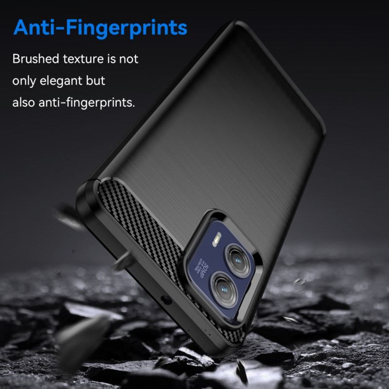 Maskica Moto G73 5G Brušena Karbonska Vlakna