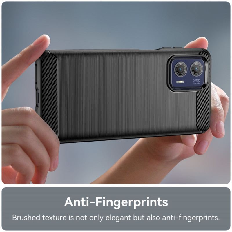Maskica Moto G73 5G Brušena Karbonska Vlakna