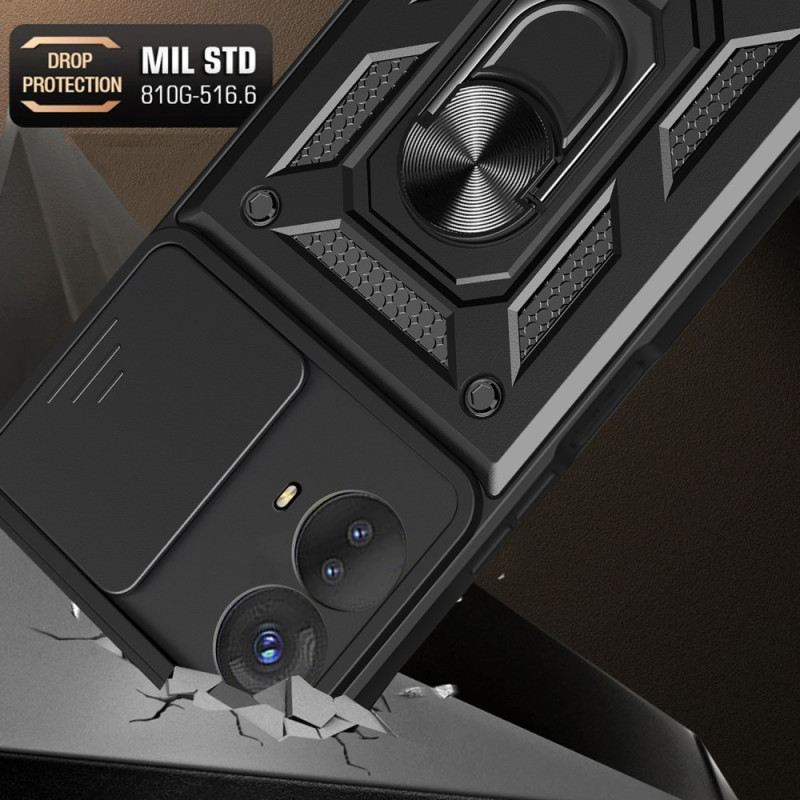 Maskica Moto G73 5G Nosač Prstena I Štitnik Za Leće