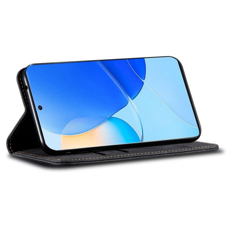 Kožna Futrola Huawei Nova 11 Pro Maskice Za Mobitele Jeans Tkanina