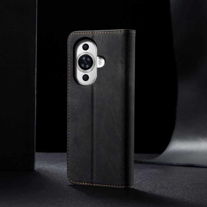 Kožna Futrola Huawei Nova 11 Pro Maskice Za Mobitele Jeans Tkanina