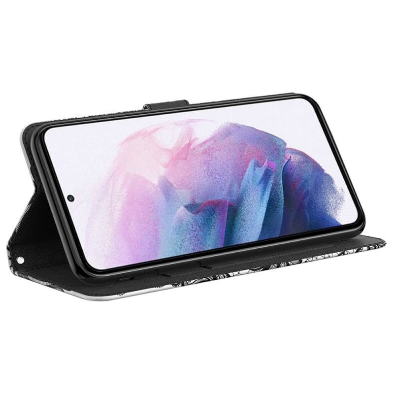 Kožna Futrola Samsung Galaxy M13 Čipka S Remenom