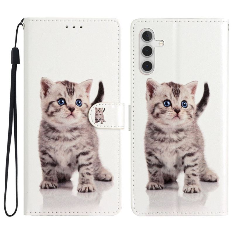 Futrola Samsung Galaxy A54 5G Lijepo Mače S Remenom