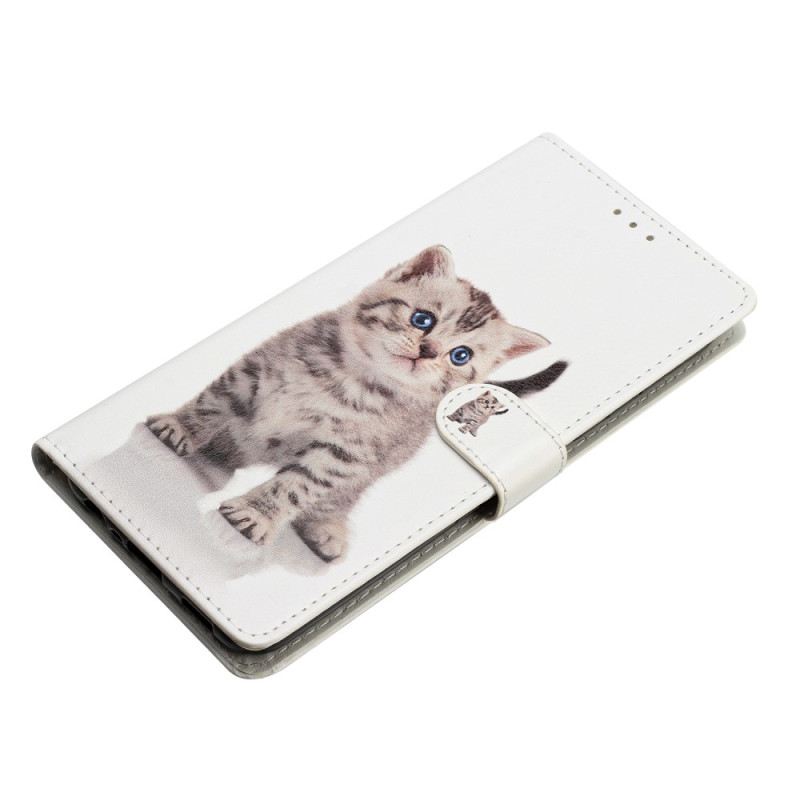 Futrola Samsung Galaxy A54 5G Lijepo Mače S Remenom