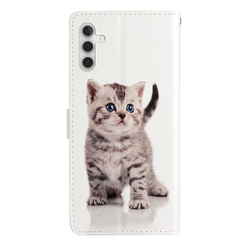 Futrola Samsung Galaxy A54 5G Lijepo Mače S Remenom
