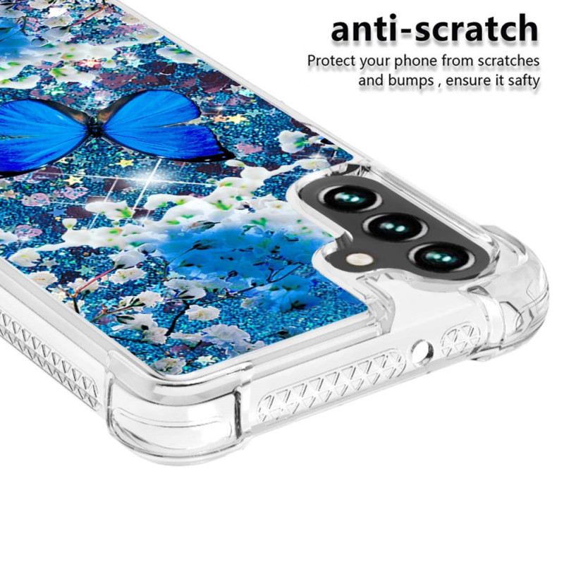 Maskica Samsung Galaxy A54 5G Leptiri Sa Šljokicama