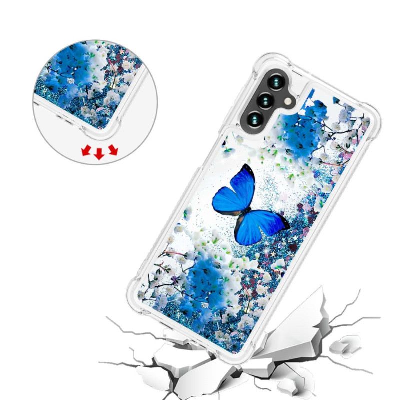 Maskica Samsung Galaxy A54 5G Leptiri Sa Šljokicama