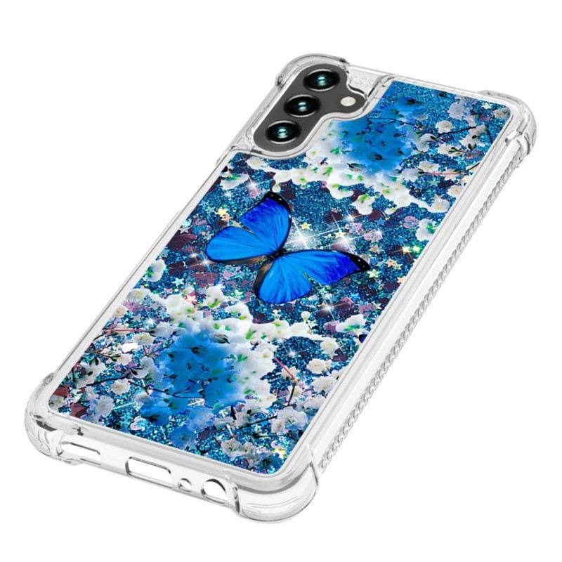 Maskica Samsung Galaxy A54 5G Leptiri Sa Šljokicama