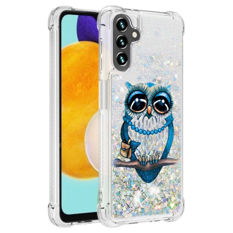 Maskica Samsung Galaxy A54 5G Šljokice Miss Owl