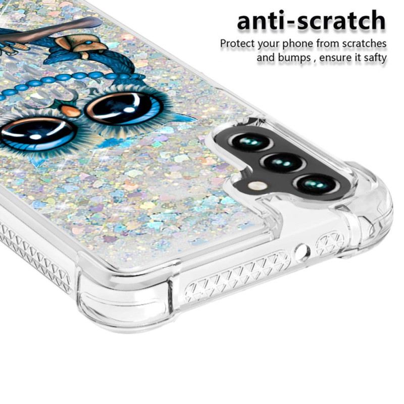 Maskica Samsung Galaxy A54 5G Šljokice Miss Owl