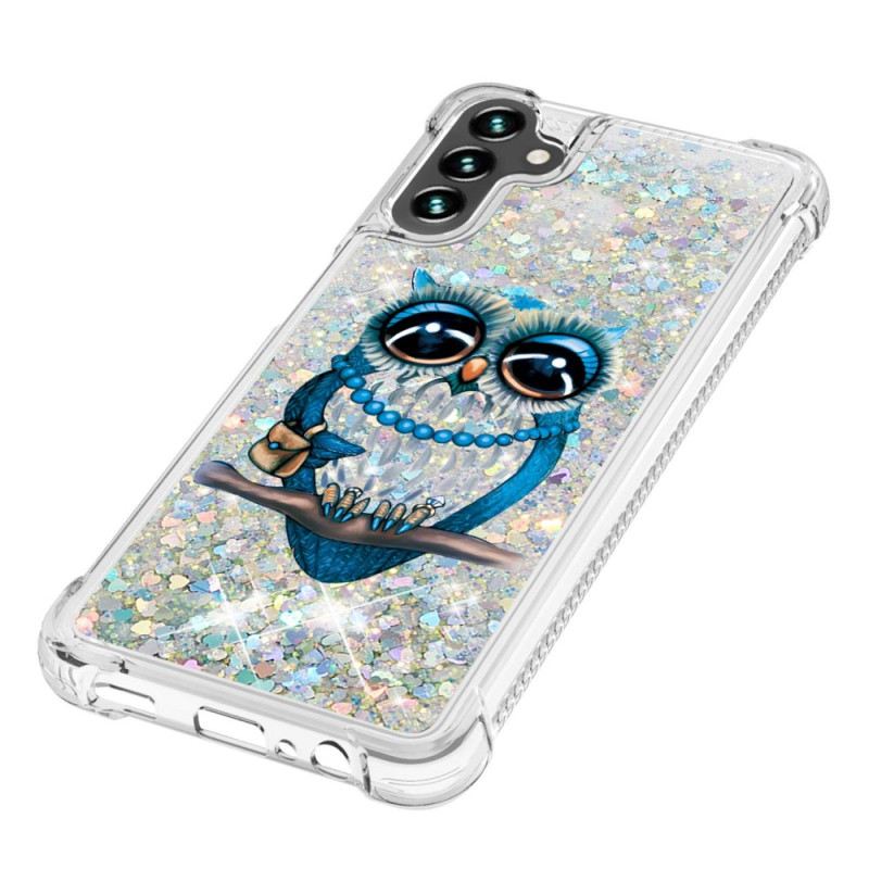 Maskica Samsung Galaxy A54 5G Šljokice Miss Owl