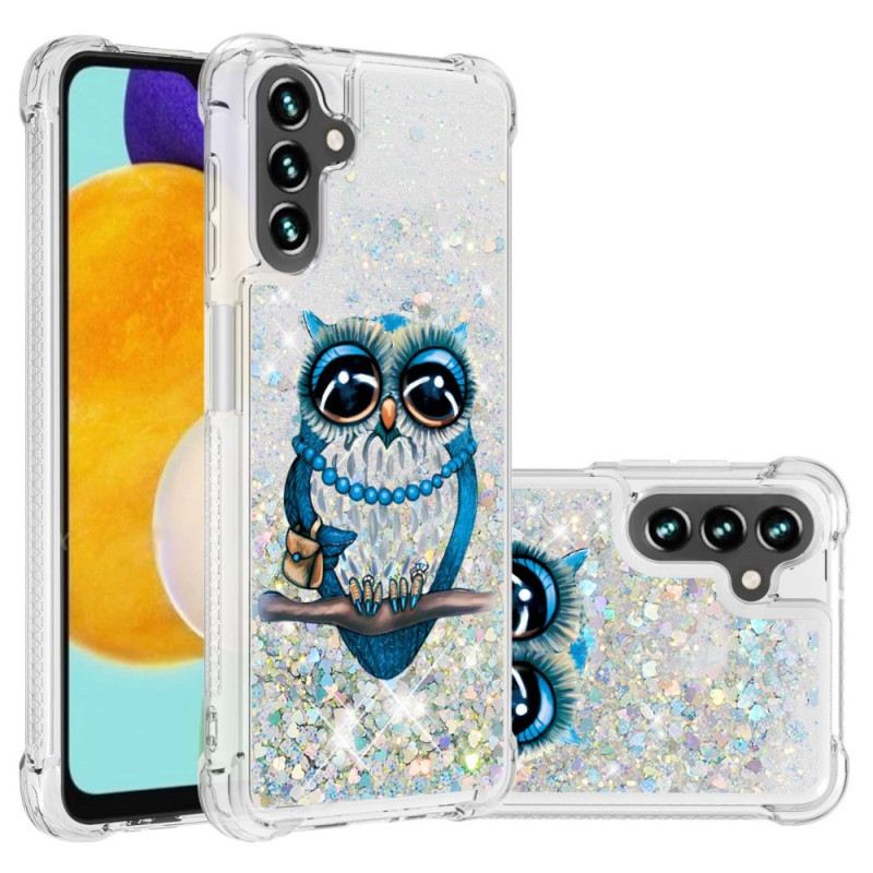 Maskica Samsung Galaxy A54 5G Šljokice Miss Owl