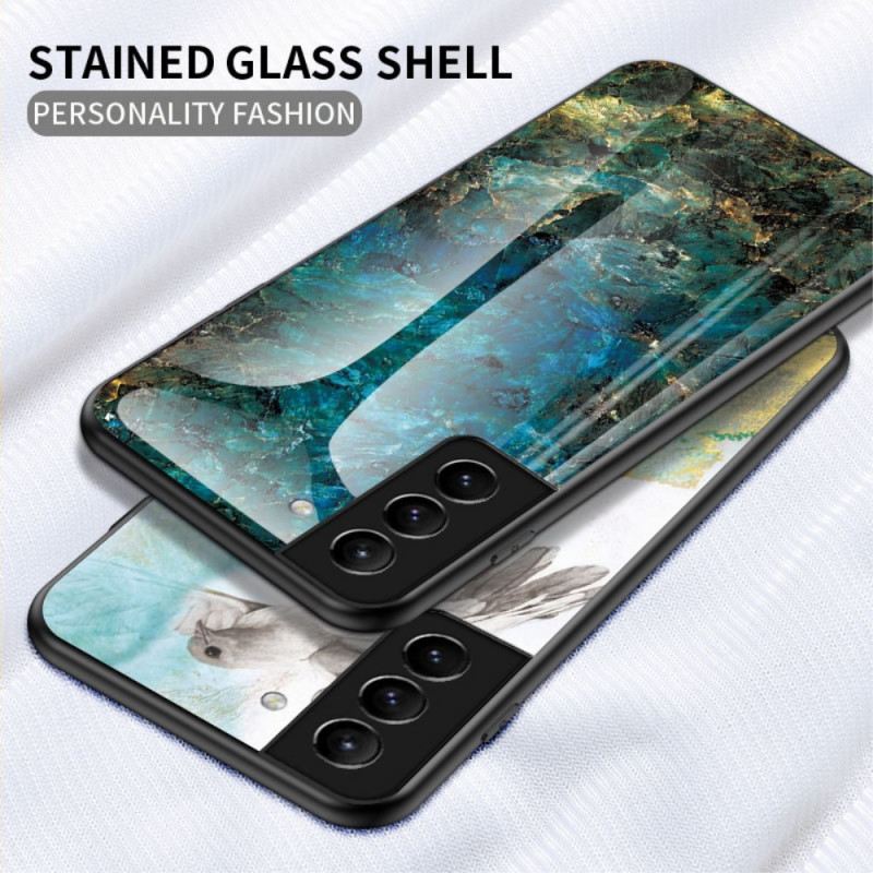 Maskica Samsung Galaxy S22 Plus 5G Kaljeno Staklo U Boji Mramora