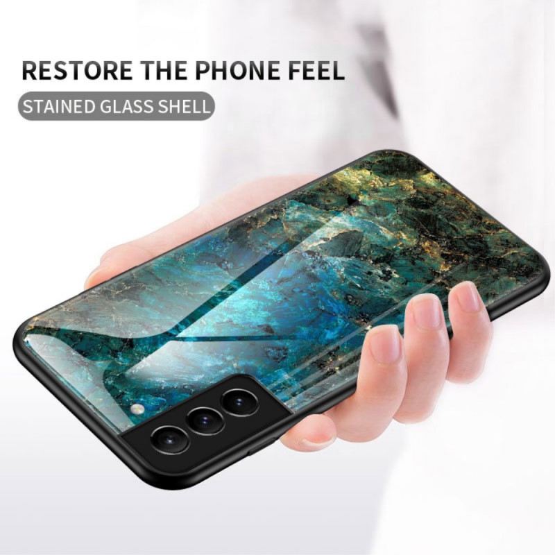 Maskica Samsung Galaxy S22 Plus 5G Kaljeno Staklo U Boji Mramora