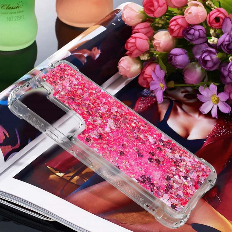 Maskica Samsung Galaxy S22 Plus 5G Šljokice S Uzicom