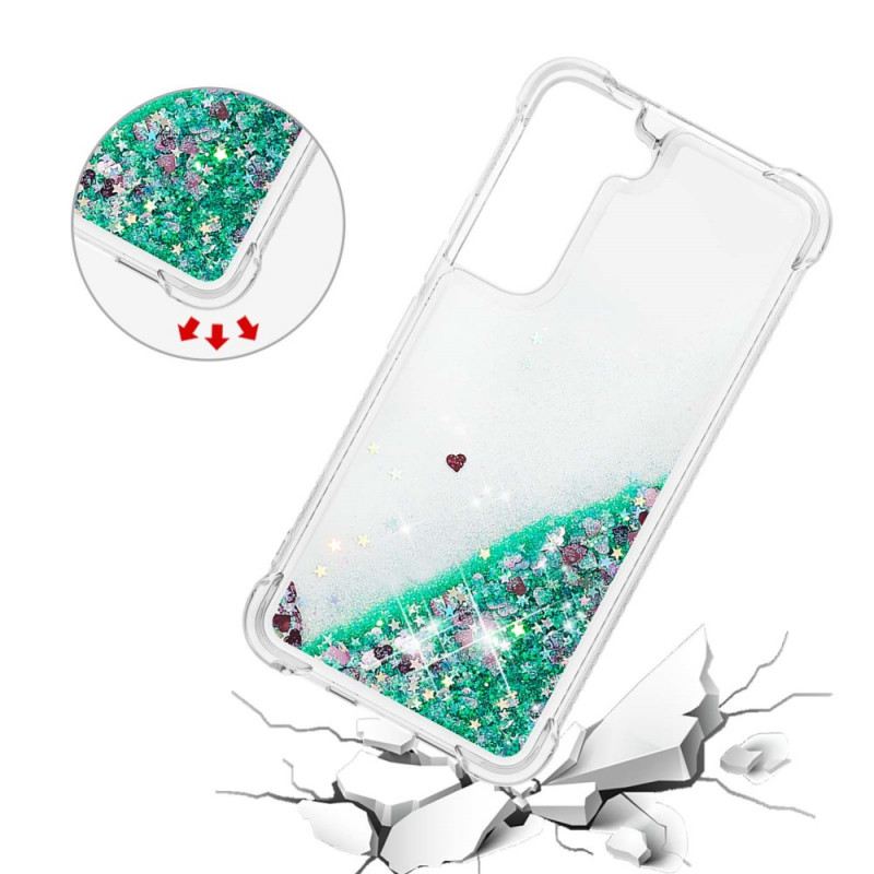 Maskica Samsung Galaxy S22 Plus 5G Šljokice S Uzicom