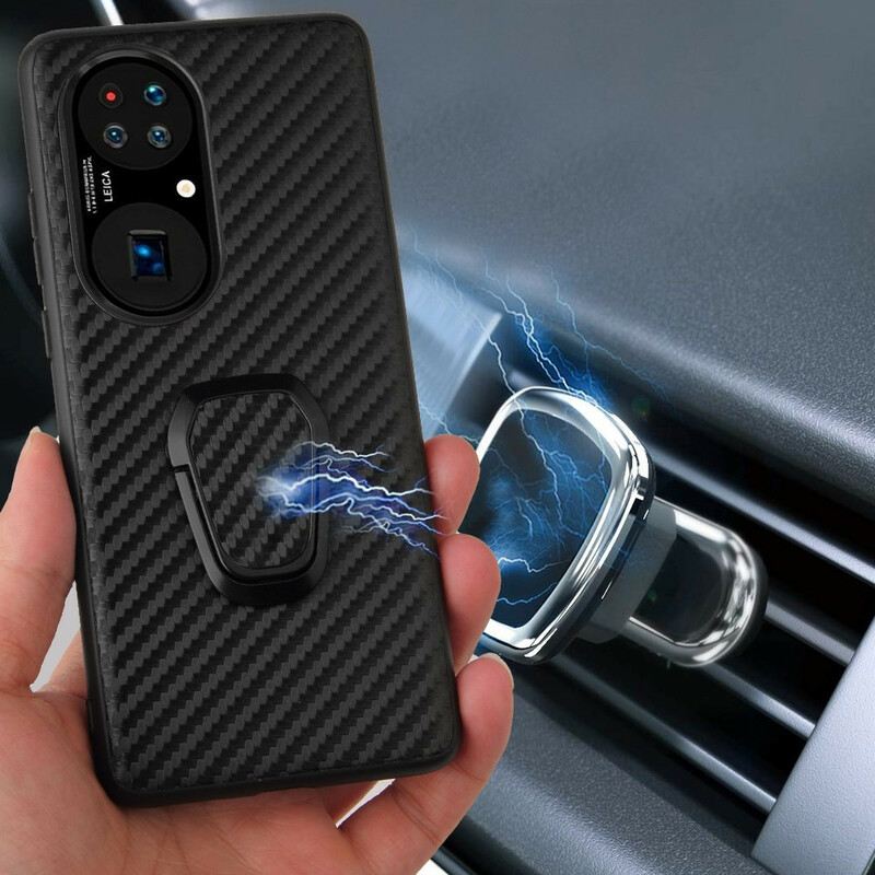 Maskica Huawei P50 Pro Držač Prstena U Stilu Zmije