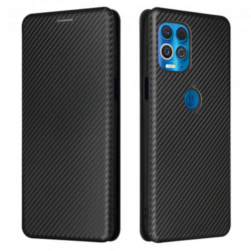 Flip Futrola Moto G100 Kožna Futrola Silikonski Ugljik